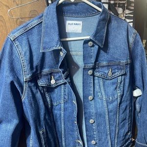Old navy women classic medium/wash jean jacket